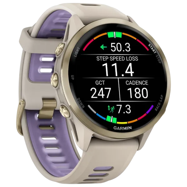 Ceas inteligent Garmin Forerunner 970 1.4" / 47 mm / Grey - Translucent Indigo / 010-02969-12 photo 3