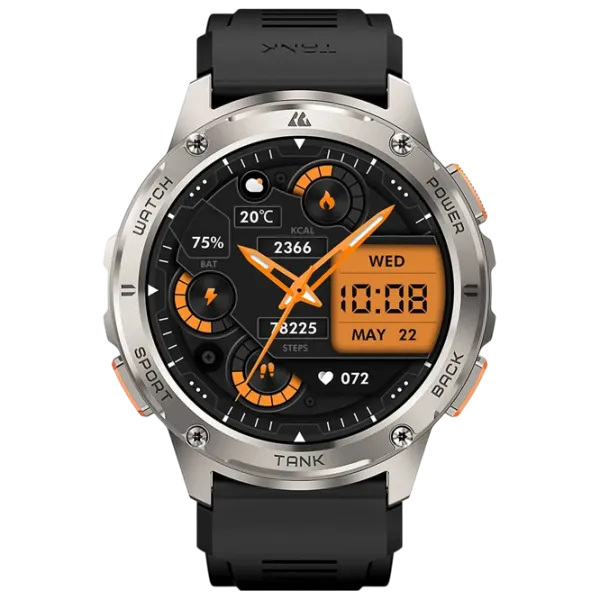 Ceas inteligent Kospet Tank T3 1.43" / / Silver - Black / photo 2