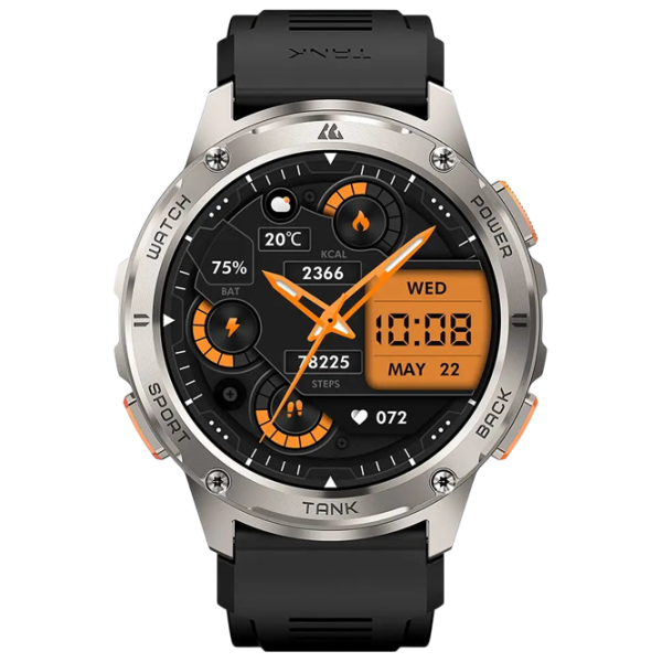 Ceas inteligent Kospet Tank T3 1.43" / / Silver - Black / photo 2