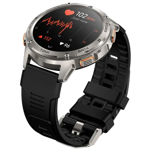 Ceas inteligent Kospet Tank T3 1.43" / / Silver - Black / photo 3