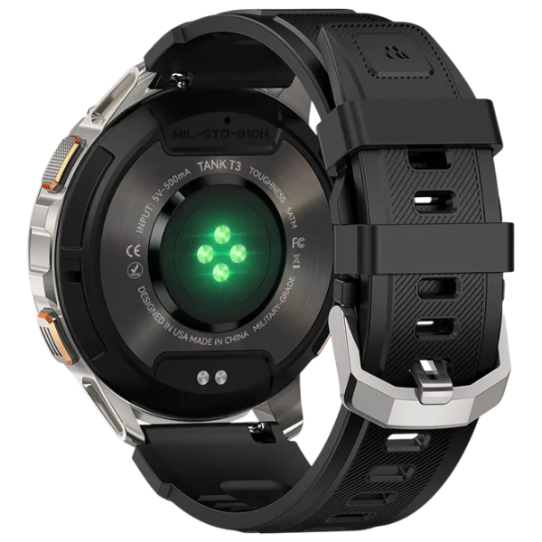 Ceas inteligent Kospet Tank T3 1.43" / / Silver - Black / photo 4