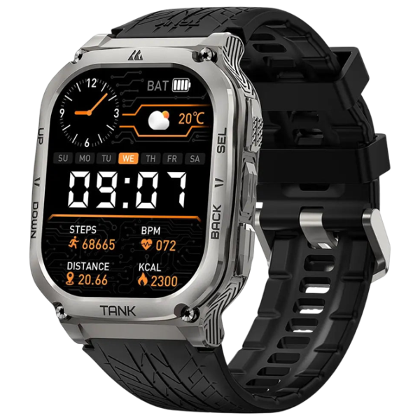 Ceas inteligent Kospet Tank M3 1.96" / / Silver - Black / photo 1