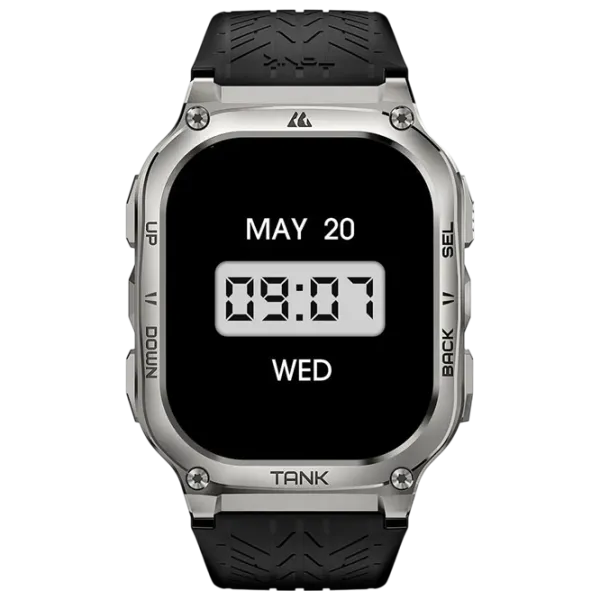 Ceas inteligent Kospet Tank M3 1.96" / / Silver - Black / photo 3
