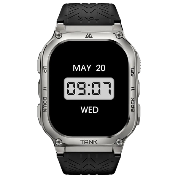 Ceas inteligent Kospet Tank M3 1.96" / / Silver - Black / photo 3