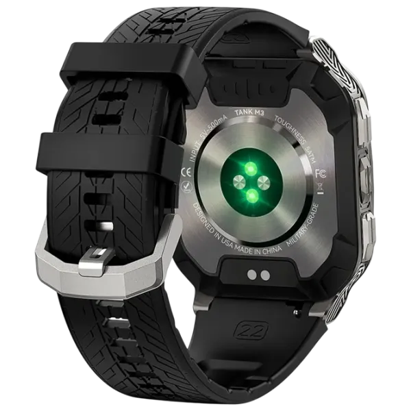 Ceas inteligent Kospet Tank M3 1.96" / / Silver - Black / photo 5