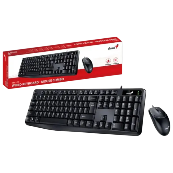 Клавиатура и Мышь Genius KM-170 Проводная / Черный photo 2