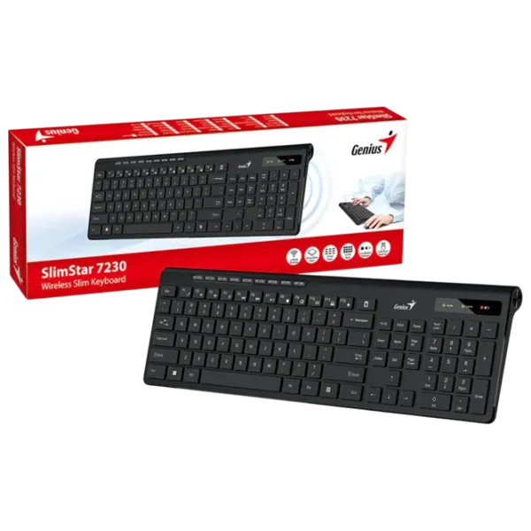 Tastatură Genius SlimStar 7230 Fără fir / Black photo 6
