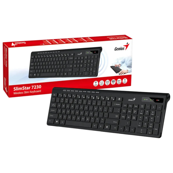 Tastatură Genius SlimStar 7230 Fără fir / Black photo 6