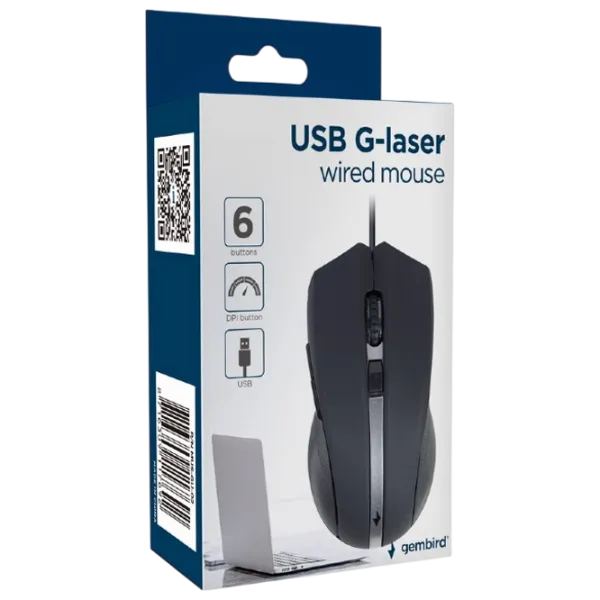 Mouse Gembird MUS-GU-02 Black photo 6