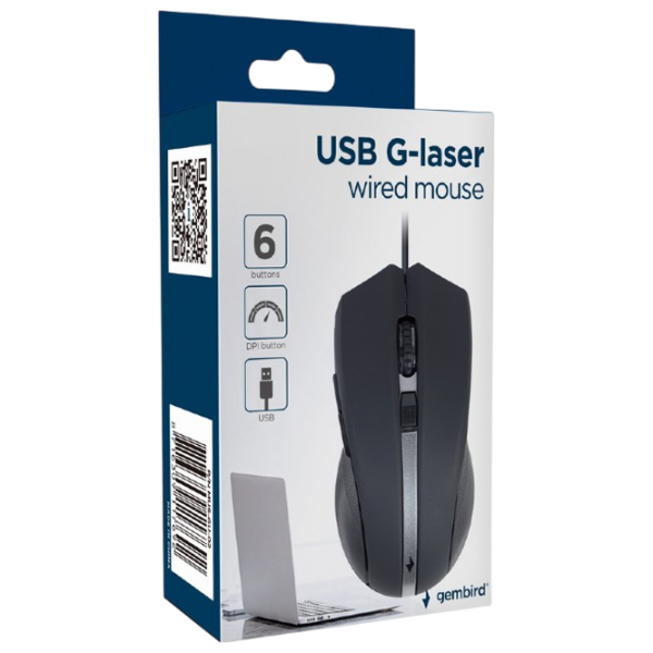 Mouse Gembird MUS-GU-02 Black photo 6