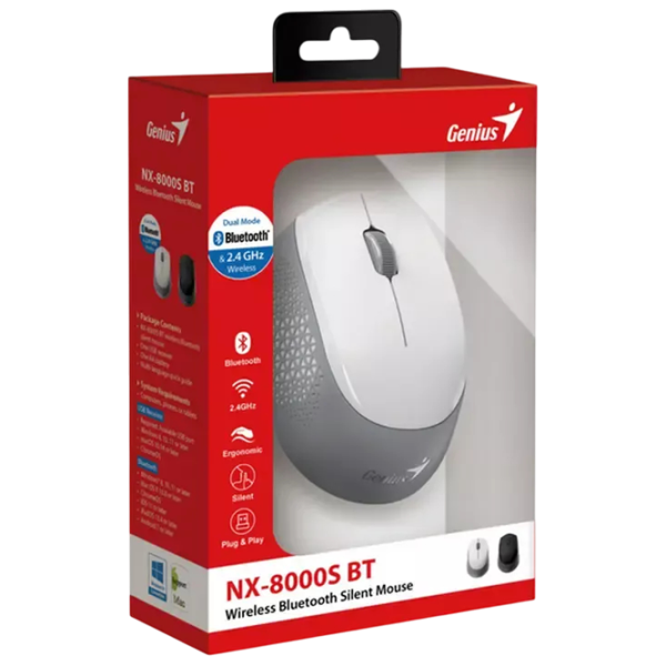 Mouse Genius NX-8000S BT White photo 5