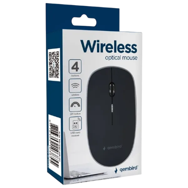 Mouse Gembird MUSW-4B-01 Black photo 4