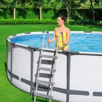 Piscină Bestway 5612z 19480 l/ Cu cadru/ Gray photo 5