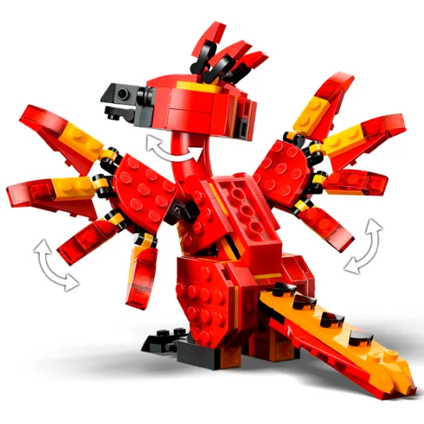 Constructor LEGO Fawkes: Dumbledores Phoenix Personaj de film/ Red photo 8