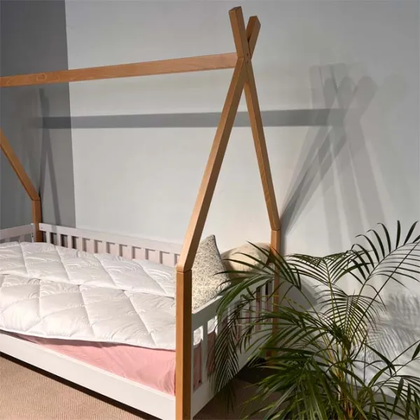 Pat pentru copii Mobicasa Alice 90 x 200 cm / Lemn / Lemn natural photo 5 Pat pentru copii Mobicasa Alice 90 x 200 cm / Lemn / Lemn natural photo 5