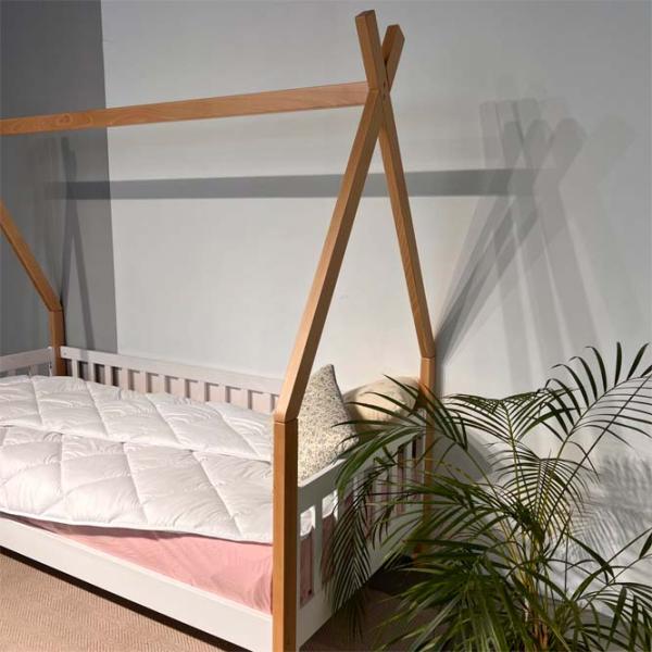 Pat pentru copii Mobicasa Alice 90 x 200 cm / Lemn / Lemn natural photo 5 Pat pentru copii Mobicasa Alice 90 x 200 cm / Lemn / Lemn natural photo 5