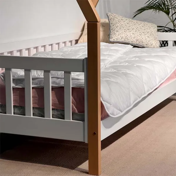 Pat pentru copii Mobicasa Alice 90 x 200 cm / Lemn / Lemn natural photo 6 Pat pentru copii Mobicasa Alice 90 x 200 cm / Lemn / Lemn natural photo 6