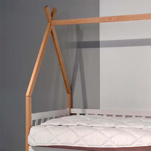 Pat pentru copii Mobicasa Alice 90 x 200 cm / Lemn / Lemn natural photo 7 Pat pentru copii Mobicasa Alice 90 x 200 cm / Lemn / Lemn natural photo 7