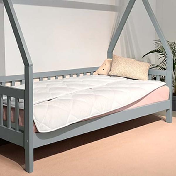 Pat pentru copii Mobicasa Alice 90 x 200 cm / Lemn / Gray photo 4 Pat pentru copii Mobicasa Alice 90 x 200 cm / Lemn / Gray photo 4