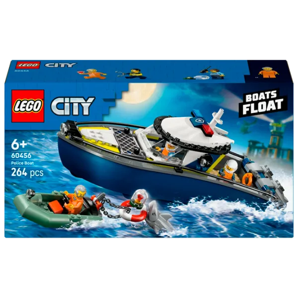 Constructor LEGO Police Boat Poliție/ Blue photo 1