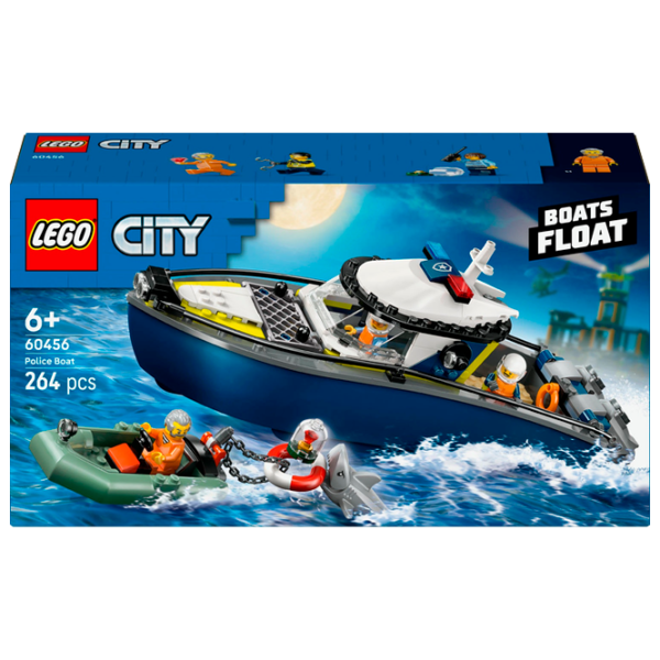 Constructor LEGO Police Boat Poliție/ Blue photo 1