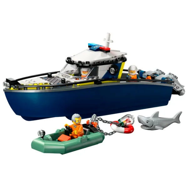 Constructor LEGO Police Boat Poliție/ Blue photo 2
