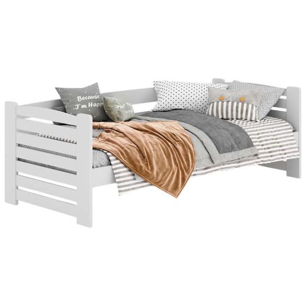 Pat pentru copii Mobicasa Simba 90 x 200 cm / Lemn / White photo 1 Pat pentru copii Mobicasa Simba 90 x 200 cm / Lemn / White photo 1