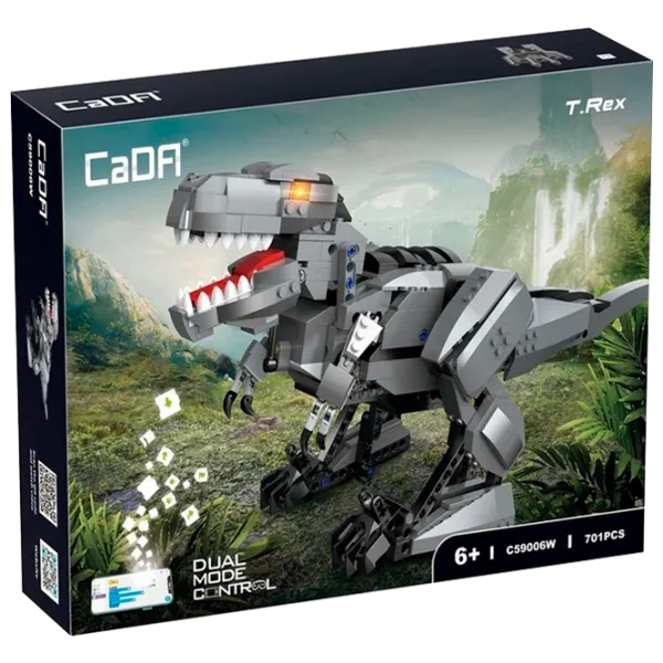 Constructor cu telecomandă CaDa T.Rex Clasic/ Gray photo 1