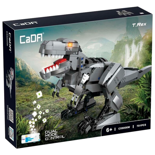 Constructor cu telecomandă CaDa T.Rex Clasic/ Gray photo 1
