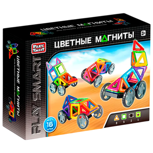 Constructor Play Smart Magnete colorate Creativ/ Black photo 1