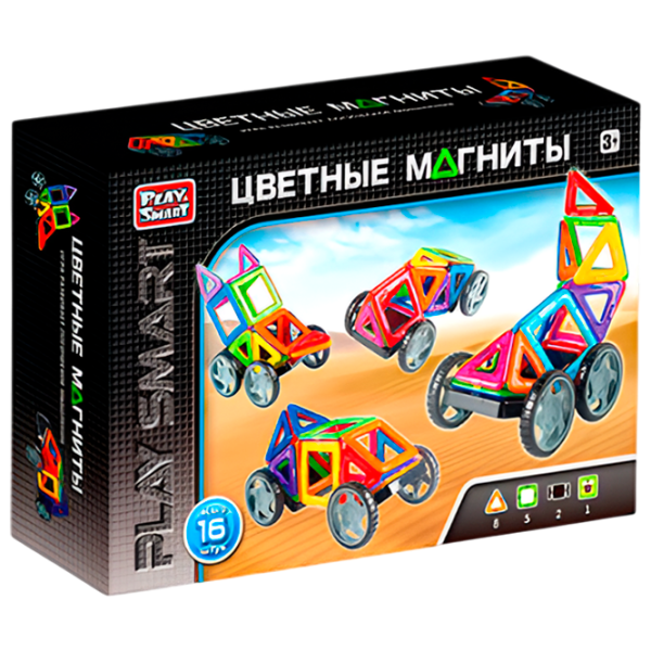 Constructor Play Smart Magnete colorate Creativ/ Black photo 1