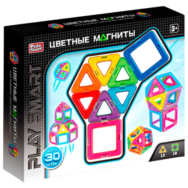 Constructor Play Smart Magnete colorate Creativ/ Multicolor photo 1