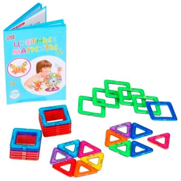 Constructor Play Smart Magnete colorate Creativ/ Multicolor photo 3