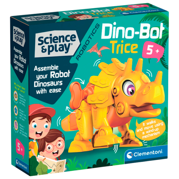 Constructor Clementoni Dino Bot Triceratops Clasic/ Orange photo 1