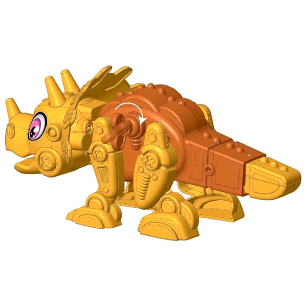 Constructor Clementoni Dino Bot Triceratops Clasic/ Orange photo 4