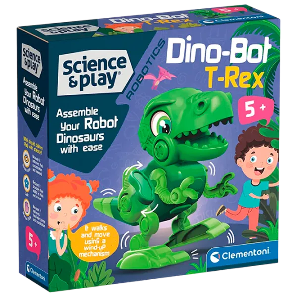 Constructor Clementoni Dino Bot T-rex Clasic/ Orange photo 1
