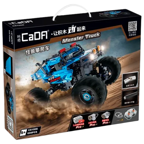 Конструктор с радиоуправлением CaDa Monster Truck Автомобиль/ Синий photo 1