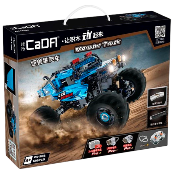 Конструктор с радиоуправлением CaDa Monster Truck Автомобиль/ Синий photo 1