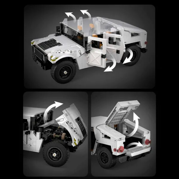 Constructor CaDa Hummer Humvee Mașină/ White photo 6
