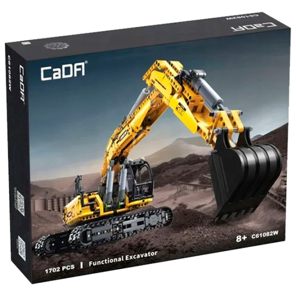 Constructor CaDa Fully Functional Excavator Transport/ Yellow photo 1