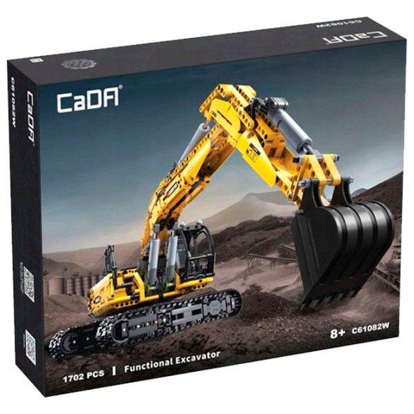 Constructor CaDa Fully Functional Excavator Transport/ Yellow photo 1