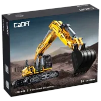 Constructor CaDa Fully Functional Excavator Transport/ Yellow