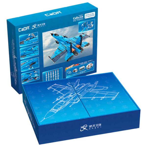 Конструктор с радиоуправлением CaDa J-15 Flying Shark Самолёт/ Синий photo 1