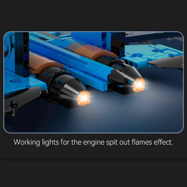 Конструктор с радиоуправлением CaDa J-15 Flying Shark Самолёт/ Синий photo 4