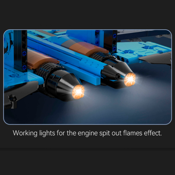 Конструктор с радиоуправлением CaDa J-15 Flying Shark Самолёт/ Синий photo 4