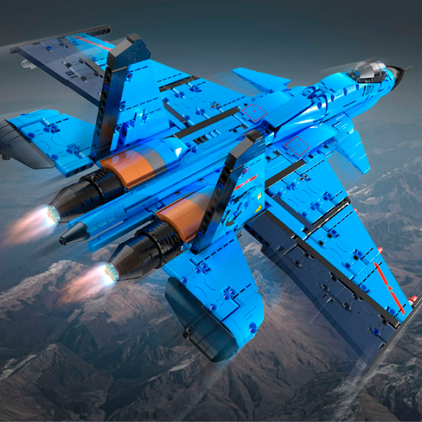 Конструктор с радиоуправлением CaDa J-15 Flying Shark Самолёт/ Синий photo 6