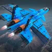 Constructor cu telecomandă CaDa J-15 Flying Shark Avion/ Blue photo 6