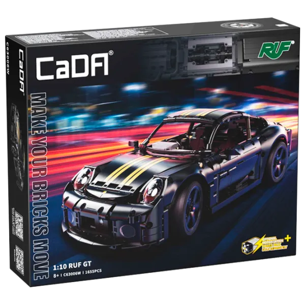 Конструктор CaDa Porshe RUF GT Автомобиль/ Черный photo 1