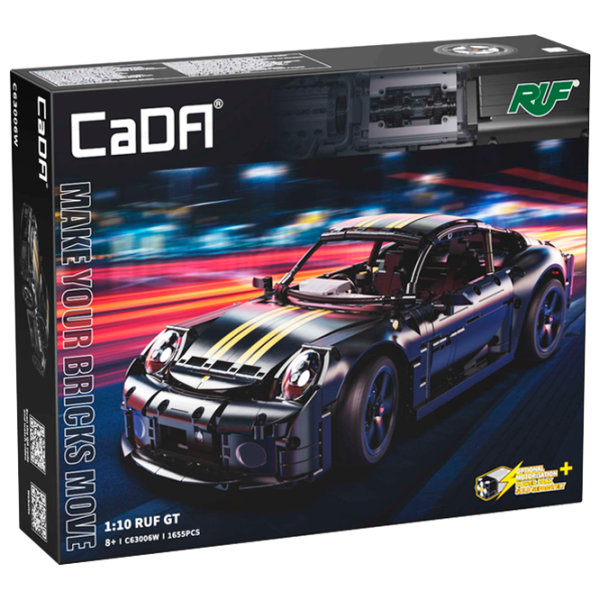 Конструктор CaDa Porshe RUF GT Автомобиль/ Черный photo 1