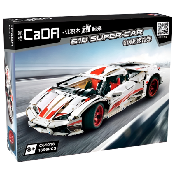 Конструктор CaDa Lamborghini Huracan Автомобиль/ Белый photo 1